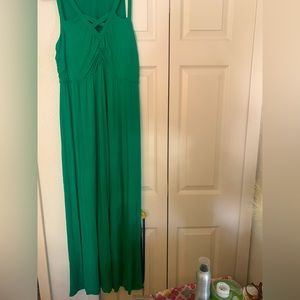 Lane Bryant Green Maxi dress